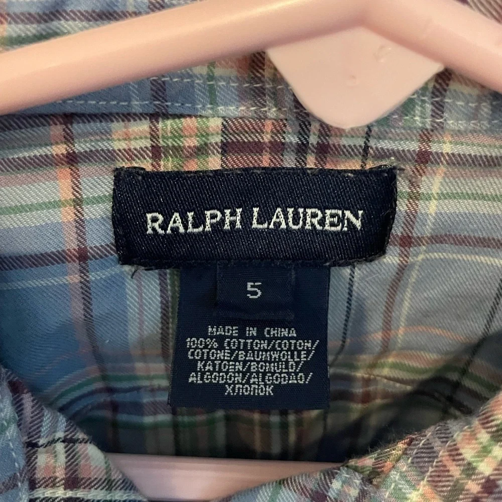 Ralph Lauren beautiful snap-down shirt - size 5 🤠